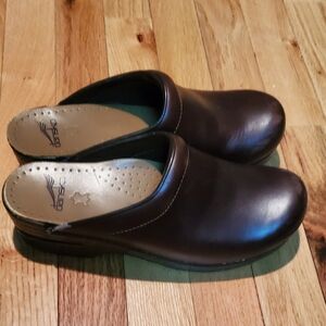 Dansko Brown Leather Mules